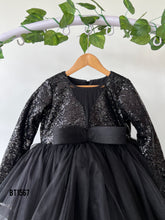 Load image into Gallery viewer, BT1567 Midnight Sparkle Gown - A Touch of Glamour for Tiny Trendsetters!