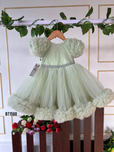 Load image into Gallery viewer, BT1588 Mint Whisper Tulle Baby Party Dress