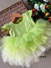 Load image into Gallery viewer, BT2078 🍏 Lime Love: A Playful Dress for Cherished Moments 🎈