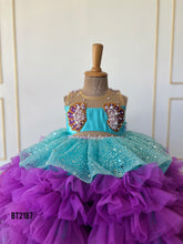 Load image into Gallery viewer, BT2187 Mermaid Magic Party Dress for Little Stars 🧜♀️✨