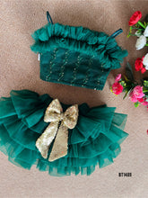 Load image into Gallery viewer, BT1489 Emerald Elegance - Little Gem&#39;s Party Dress
