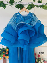 Load image into Gallery viewer, BT1523 Azure Elegance Gown Oceanic Whispers for Your Little Princess
