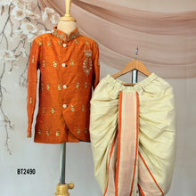 Load image into Gallery viewer, 👑 BT2490 Royal Heritage Dad Jodhpuri with Dhoti Pants