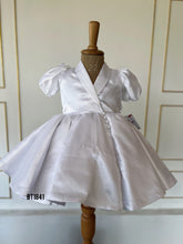 Load image into Gallery viewer, BT1841 Enchanted Elegance: Baby's Satin Twirl Party Dress