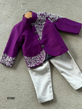 Load image into Gallery viewer, BT2082 💜 Regal Purple Boys Party Wear Sherwani: Elegance for Every Occasion 🎉