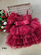Load image into Gallery viewer, BT1643 Ruby Ruffles - A Sparkle of Joy Party Dress