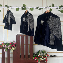 Load image into Gallery viewer, BT2299 👑 Royal Majesty Family Twinning Set – Dad & Son Matching Perfection! 🖤✨