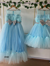 Load image into Gallery viewer, BT1491 Celestial Blue Gown Duo - Mom & Baby Glamour!