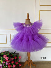 Load image into Gallery viewer, BT1871 Enchanted Lavender - Baby's Frolic Flare Dress