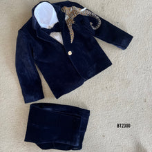 Load image into Gallery viewer, BT2300 🦣 Royal Tusker Velvet Tuxedo – A Majestic Party Look for Your Prince! 👑✨