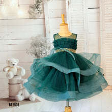 Load image into Gallery viewer, BT2503 Emerald Green Family Combo Outfit | Dad, Mom & Baby Matching Party Wear Set