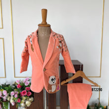 Load image into Gallery viewer, BT2290 🐼 Panda Paradise Velvet Suit – Cute, Playful & Classy! 🌿✨