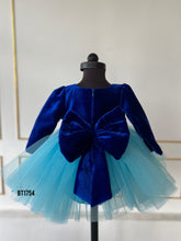 Load image into Gallery viewer, BT1754 Royal Velvet & Whisper Tulle Dress for Tiny Fashionistas