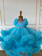 Load image into Gallery viewer, BT1930 Radiant Blue Princess Dress for Baby Girls