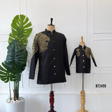 Load image into Gallery viewer, BT2459 Royal Lion Theme Embroidered Dad & Son Designer Jodhpuri Set 🦁✨