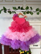 Load image into Gallery viewer, BT1595 Sunset Ruffle Extravaganza Baby Party Dress