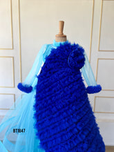 Load image into Gallery viewer, BT1847 Azure Blossom Tulle Party Dress for Little Princesses