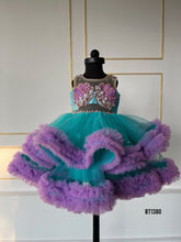 Load image into Gallery viewer, BT1380 Turquoise Butterfly Princess Dress - Spread the Wings of Joy!