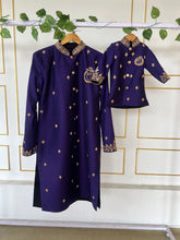 Load image into Gallery viewer, BT1999 💜 Royal Dad-Son Sherwani Set – Matching Elegance for Every Occasion 👑
