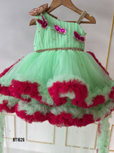 Load image into Gallery viewer, BT1626 Enchanted Blossom: A Whimsical Dress for Your Little Flower
