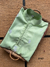 Load image into Gallery viewer, BT1627 Spring Splendor: Boys' Refreshing Green Kurta Set