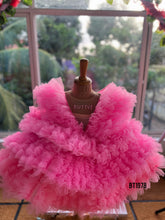 Load image into Gallery viewer, BT1978 🧚♀️ Pink Butterfly Dreams: Enchanting Dress for Little Fairies 🧚♀️