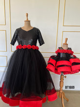 Load image into Gallery viewer, BT1889 Crimson Charm Layered Dress - Radiant Rosette