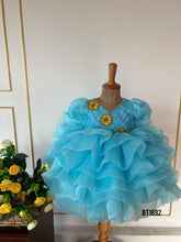 Load image into Gallery viewer, BT1892 Sky Blossom Ruffle Gown