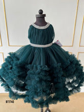 Load image into Gallery viewer, BT1740 Midnight Sapphire Soirée Gown - A Regal Affair for Tiny Tots