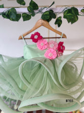 Load image into Gallery viewer, BT1511 Minty Garden Flutter Dress - Blossoming Beauty for Tiny Trendsetters