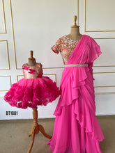 Load image into Gallery viewer, BT1881 Radiant Rose Twinning Attire for Mother & Babe