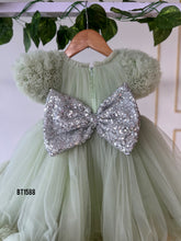 Load image into Gallery viewer, BT1588 Mint Whisper Tulle Baby Party Dress