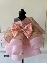 Load image into Gallery viewer, BT1685 Glittering Gala - Baby's Pink Sequined Party Frock