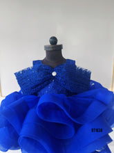Load image into Gallery viewer, BT1638 Sapphire Splendor Party Gown - A Royal Twist on Celebration