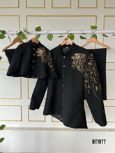 Load image into Gallery viewer, BT1977 Bold Black & Gold Dad-Son Royal Ensemble 🖤👑