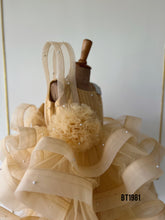 Load image into Gallery viewer, BT1981 Golden Whirl: A Glamorous Dress for Little Fashionistas