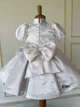 Load image into Gallery viewer, BT1841 Enchanted Elegance: Baby&#39;s Satin Twirl Party Dress
