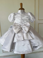 Load image into Gallery viewer, BT1841 Enchanted Elegance: Baby's Satin Twirl Party Dress