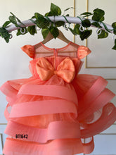 Load image into Gallery viewer, BT1642 Coral Flounce Layered Party Dress for Toddlers