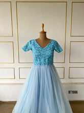 Load image into Gallery viewer, BT1986 Mommy & Me: Elegant Blue Twinning Set for Special Celebrations