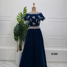 Load image into Gallery viewer, BT2655 Navy Blue Designer Party Wear Lehenga Set For Mom