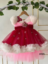 Load image into Gallery viewer, BT1570 Strawberry Sorbet Flutter Party Dress