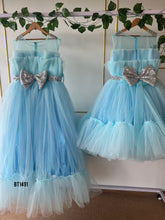 Load image into Gallery viewer, BT1491 Celestial Blue Gown Duo - Mom & Baby Glamour!