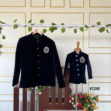 Load image into Gallery viewer, BT2269 Royal Father-Son Velvet Suit – A Timeless Duo Look for Grand Celebrations! 👨👦✨