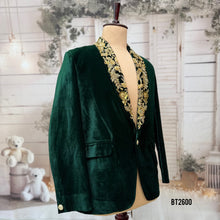 Load image into Gallery viewer, BT2600 - Men’s Royal Emerald Green Hand-Embroidered Jodhpuri