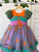 Load image into Gallery viewer, BT1831 Tropical Sunset Celebration Dress for Little Divas
