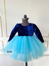 Load image into Gallery viewer, BT1754 Royal Velvet &amp; Whisper Tulle Dress for Tiny Fashionistas
