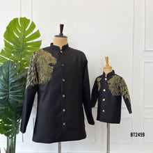 Load image into Gallery viewer, BT2459 Royal Lion Theme Embroidered Dad & Son Designer Jodhpuri Set 🦁✨