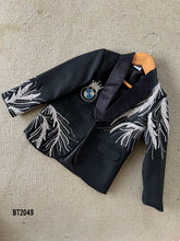 Load image into Gallery viewer, BT2049 Black Premium Party Wear Blazer for Boys – Special Occasion Outfit 🌟👑