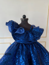 Load image into Gallery viewer, BT1755 Midnight Sparkle Sequin Dress for Little Stars